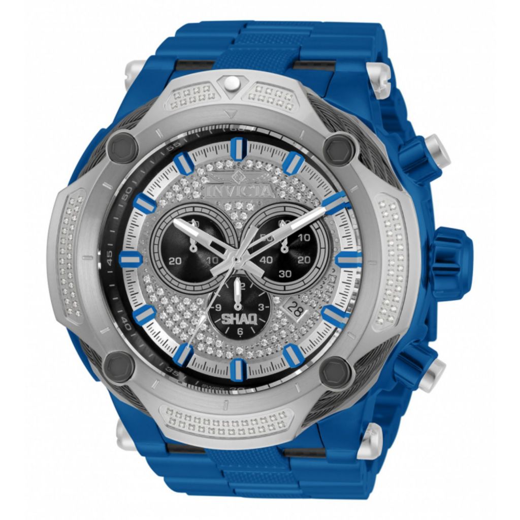 Invicta Shaq Men's 60mm, Bolt Swiss Quartz, Chronograph, 0.74ctw Diamond,  Bracelet Watch on sale at shophq.com - 680-649