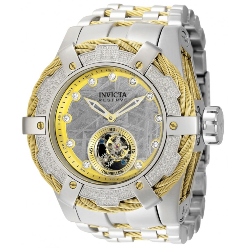 Invicta 52mm Grand Bolt Zeus Mech Tourbillon 0.73ctw Diamond