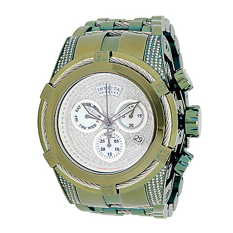 Invicta Reserve, Bolt Zeus 52mm, 1.81ctw Diamonds &, Mint Lt Ed Swiss,  Quartz Watch on sale at shophq.com - 682-231