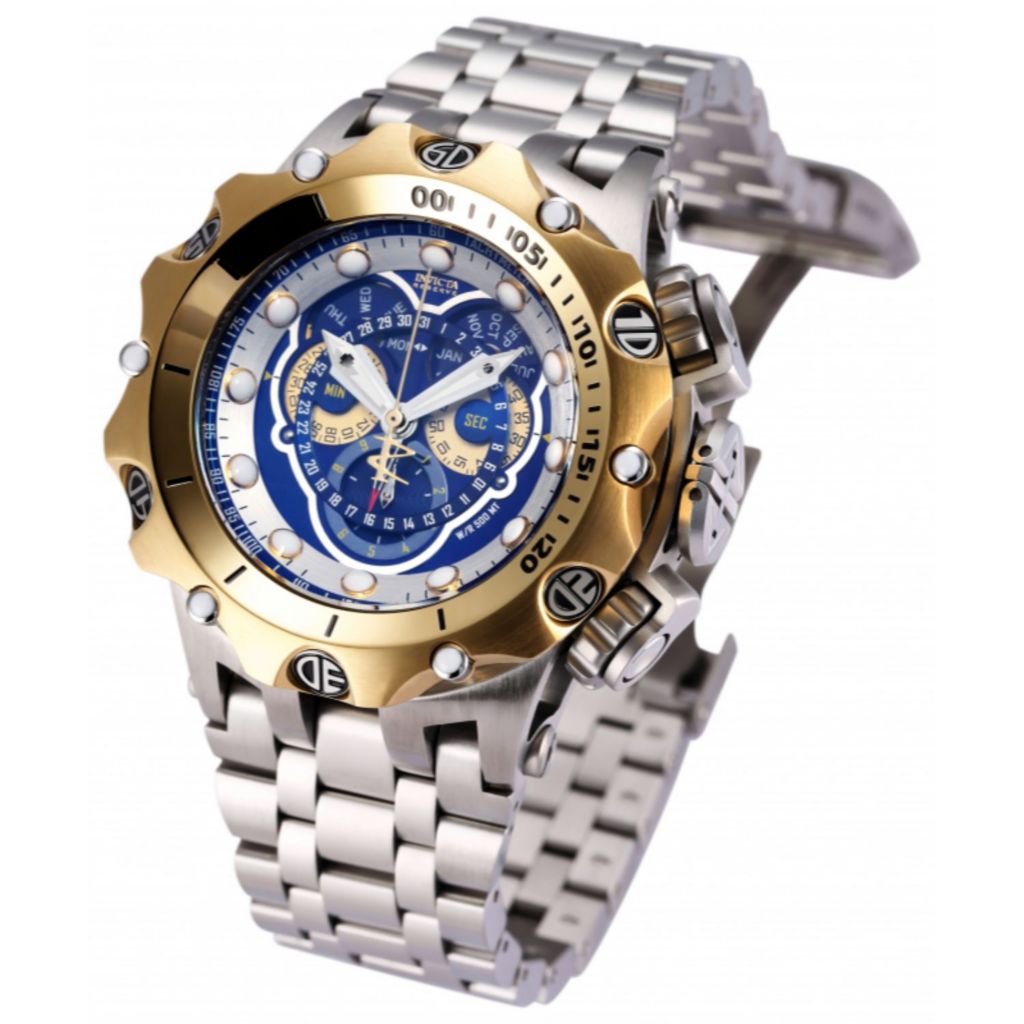 Invicta Reserve Men s 52mm Venom Hybrid Swiss Quartz Chronograph Master Calendar Watch on sale at shophq 682 355