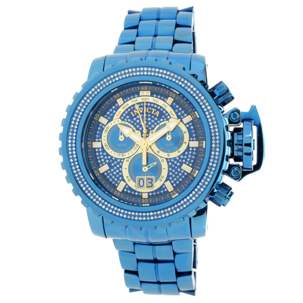 Invicta blue 2025 diamond watch