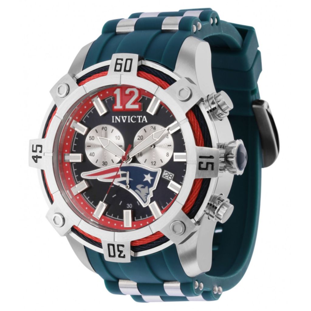 Invicta NFL Las Vegas Raiders Swiss Ronda Z60 Caliber Men's Watch - 52mm,  Steel, Aqua Plating (35190)