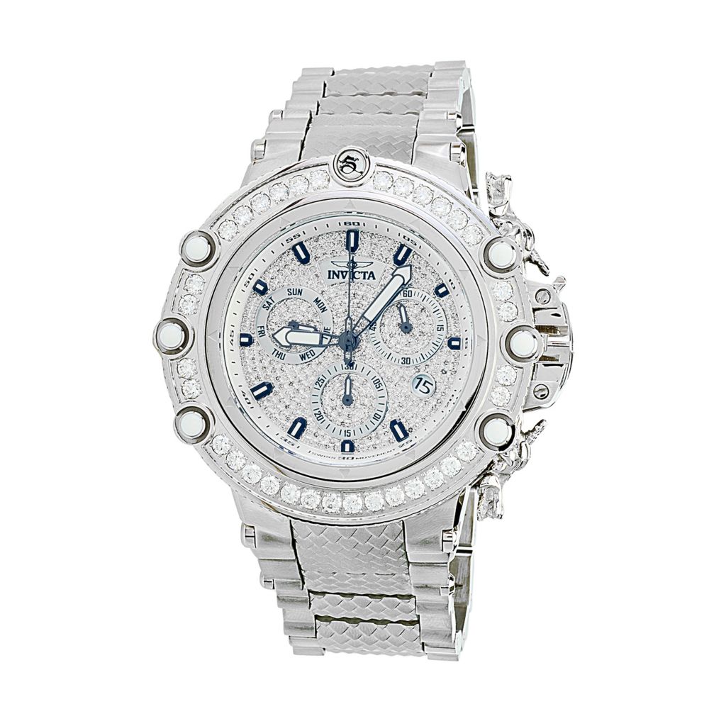 Invicta men's hot sale diamond watches