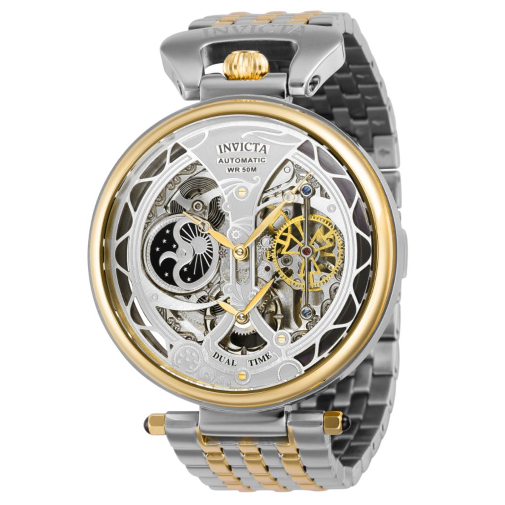 Invicta Objet d'Art 46mm Automatic Dual Time Skeletonized Watch