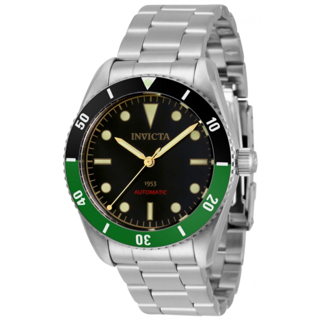 Invicta green bezel sale