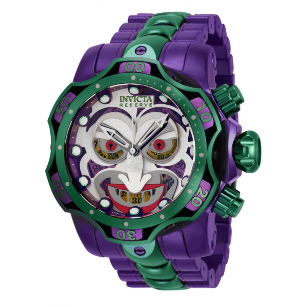 Invicta Reserve DC Comics Men s 52mm Venom Joker Limited Edition