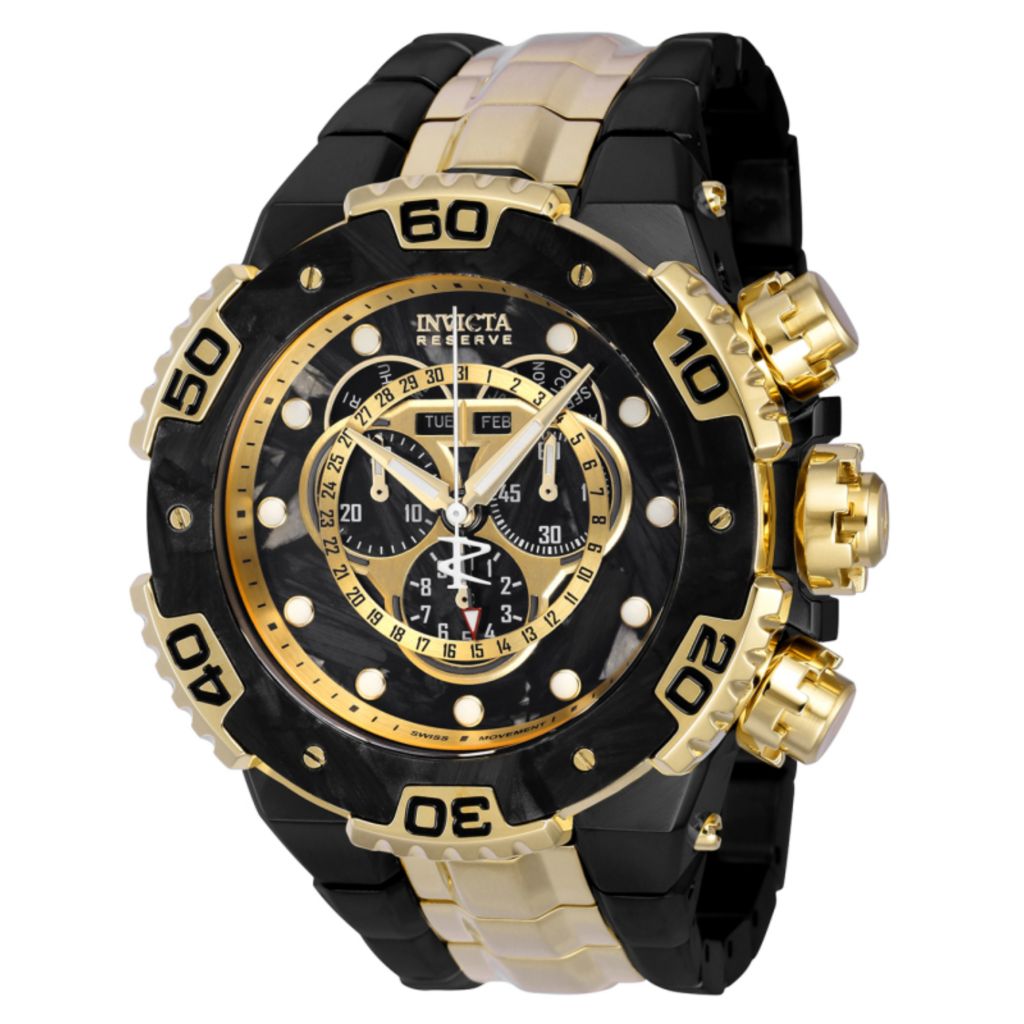 Invicta Reserve, Carbon Hawk, Swiss Quartz, Master Calendar, Watch on sale  at shophq.com - 693-652