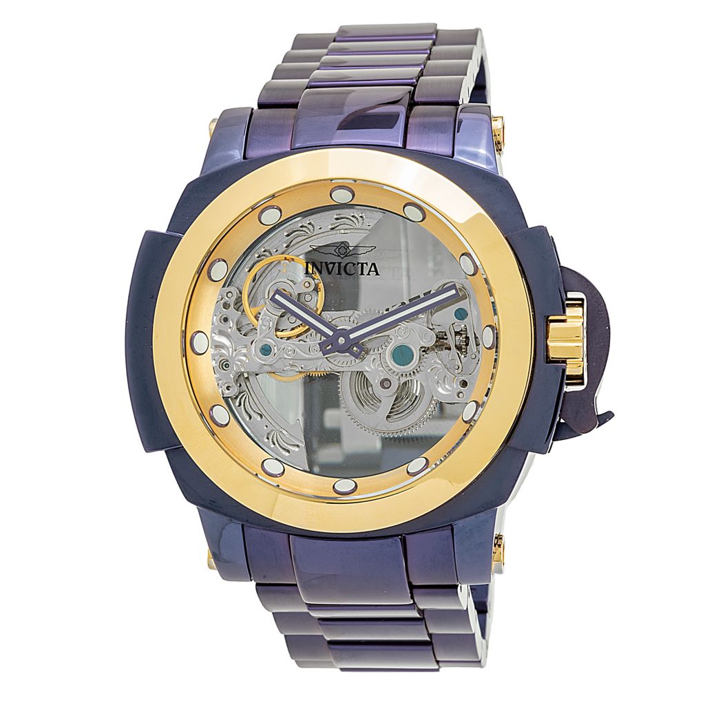 Invicta Nfl Baltimore Ravens Quartz Purple Dial Watch in Metallic for Men