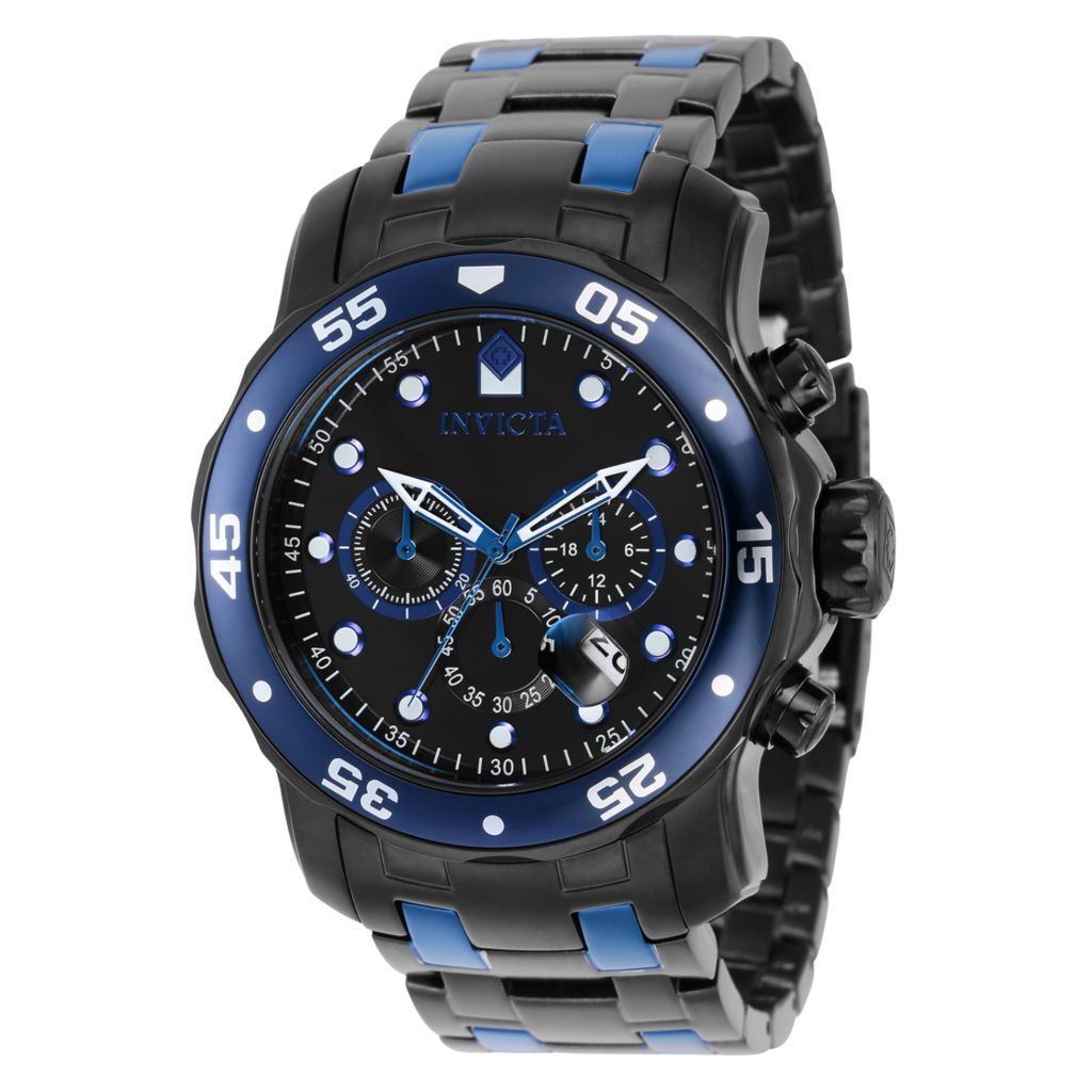 Invicta 48mm Pro Diver Scuba Quartz Chronograph Bracelet Watch 