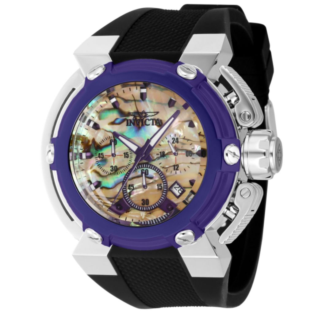 Invicta X-Wing 46mm Quartz Chronograph Abalone Dial Strap Watch