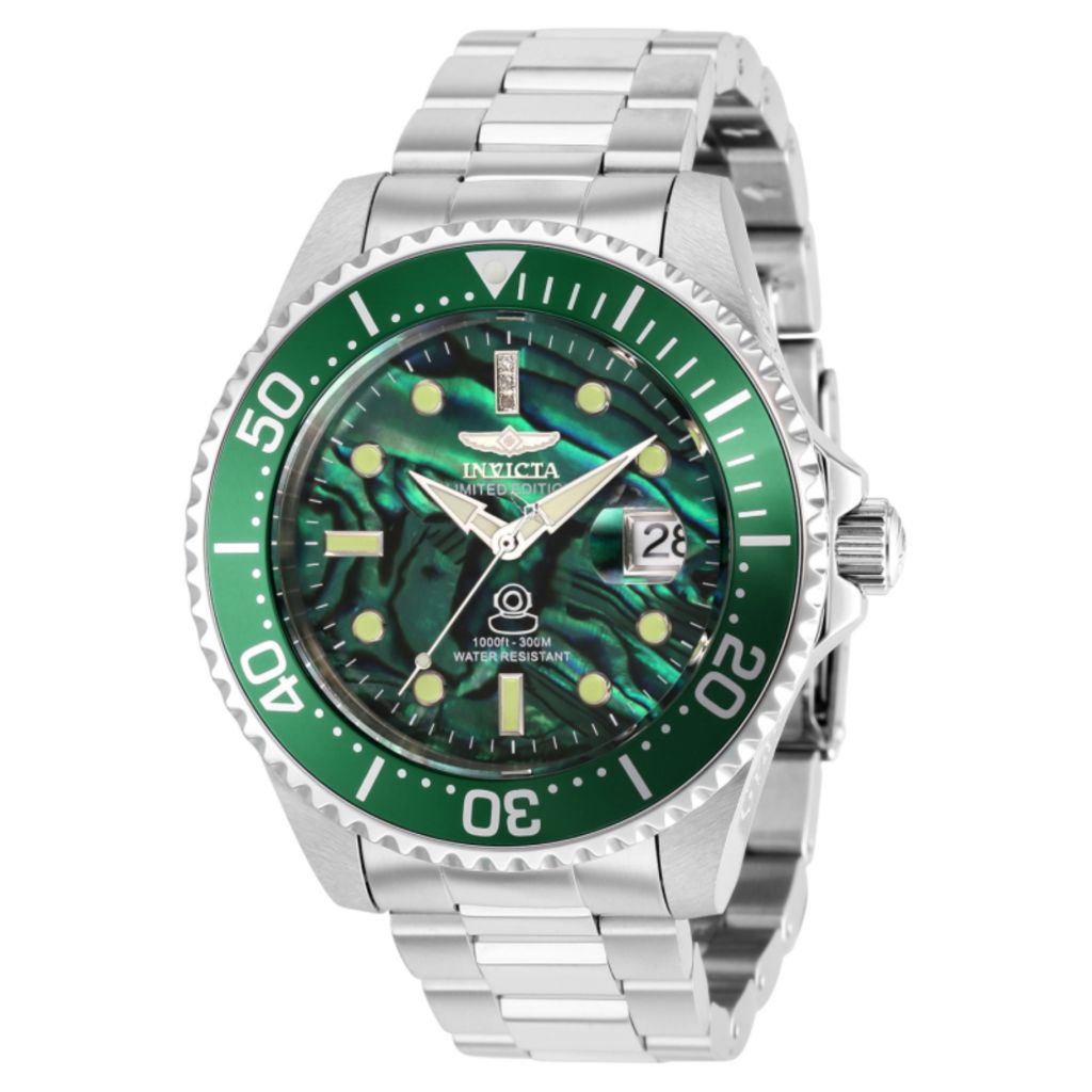 Invicta Grand Pro Diver 38mm Automatic Diamond Acct Watch on sale at shophq 698 912