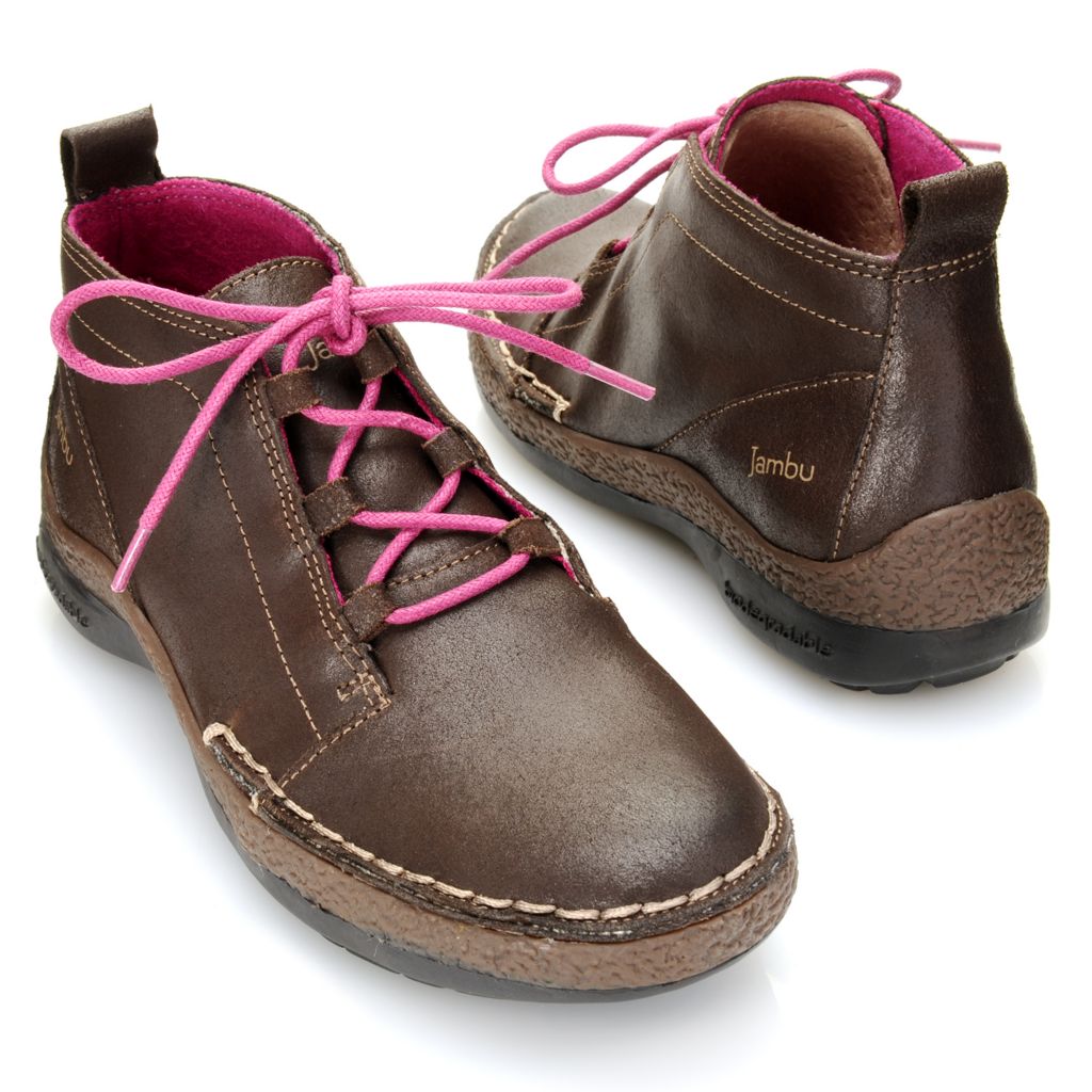 718-667 - Jambu ''Madison'' Leather Round Toe Lace-up Chukka Boots