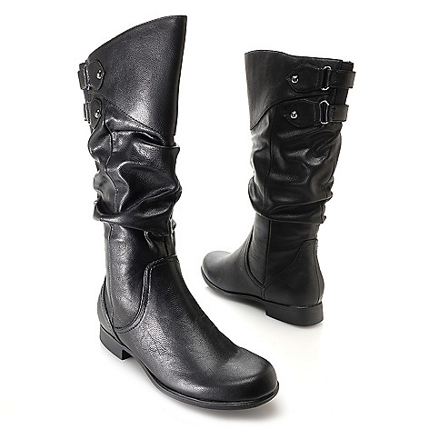... Hush Puppies ''Gianna Motive'' Double Buckle Detailed Knee-High Boots