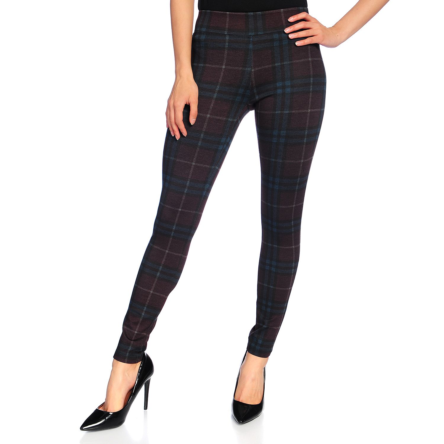 729-371- Slimming Options for Kate & Mallory® High Density Printed Knit Pull-on Leggings
