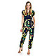 Navy Floral with matching pants (740-282)