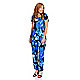 Blue Abstract with matching pants