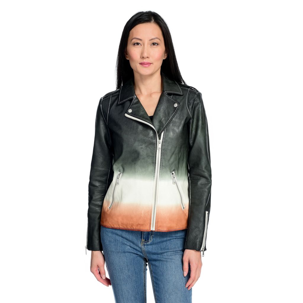 ombre moto jacket