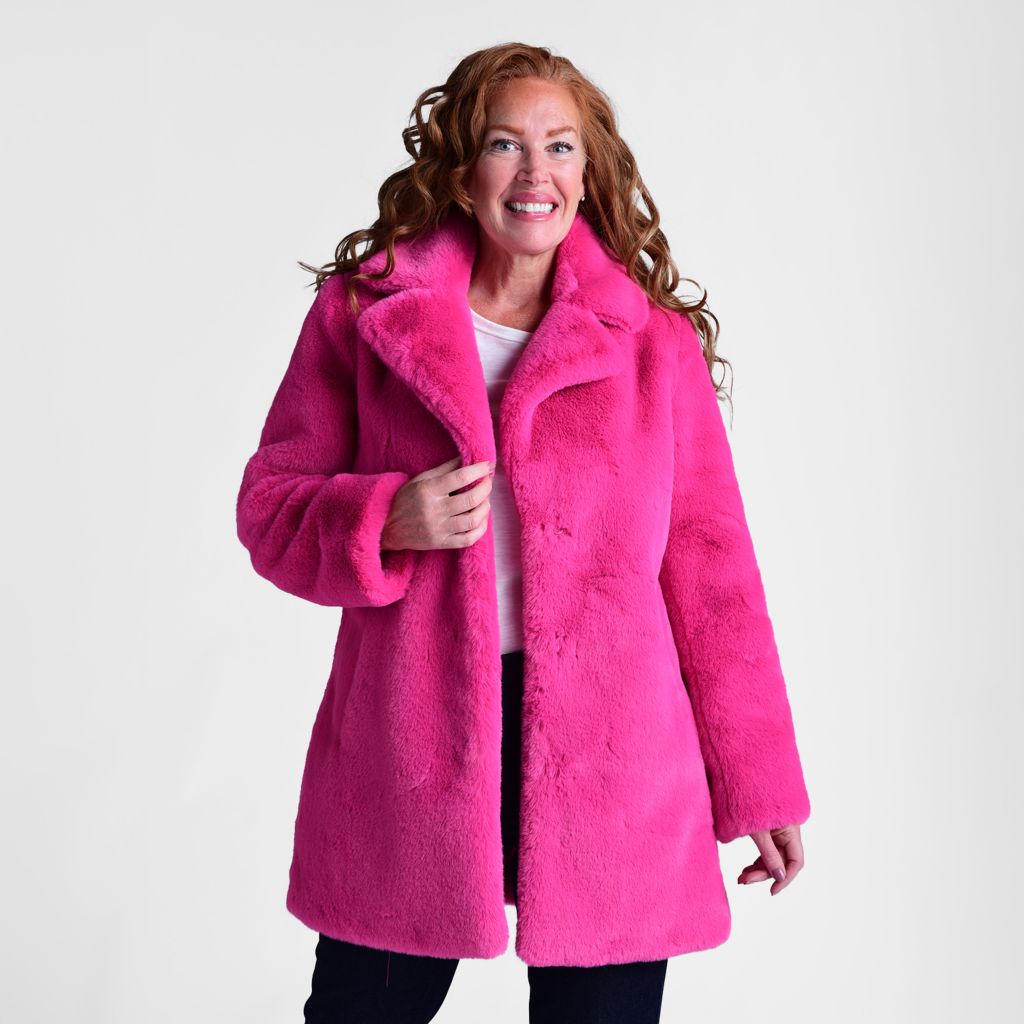 Black Faux Fur Le Mink Jacket Women Fabulous-Furs