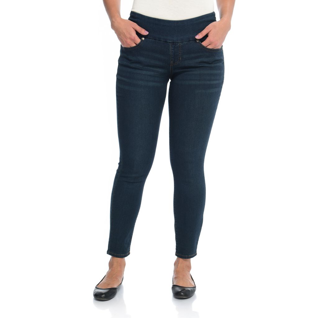 Christopher Banks C B Wide Waistband Pull on Jean Leggings ShopHQ