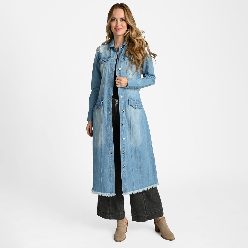 Duster denim jacket best sale