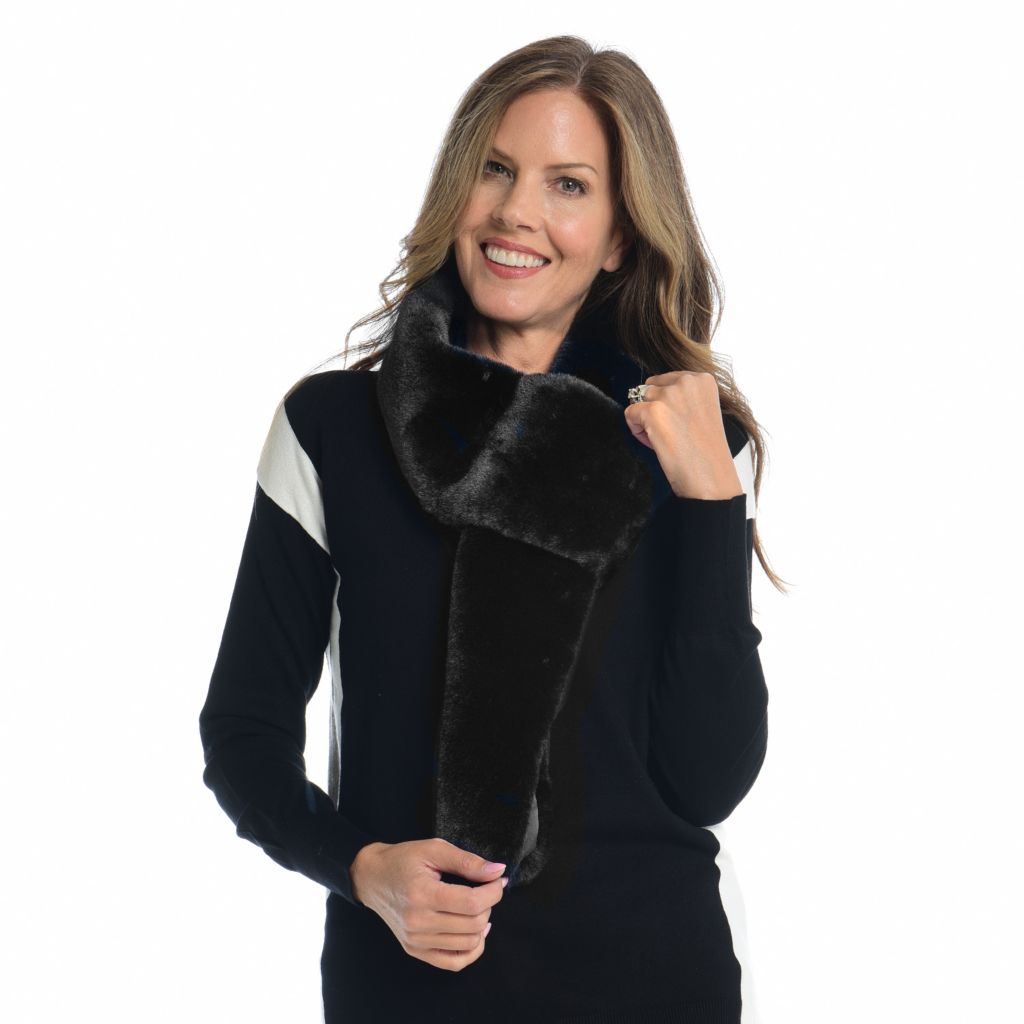 Black Faux Fur Le Mink Jacket Women Fabulous-Furs