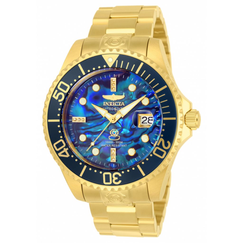 Invicta grand outlet diver blue abalone