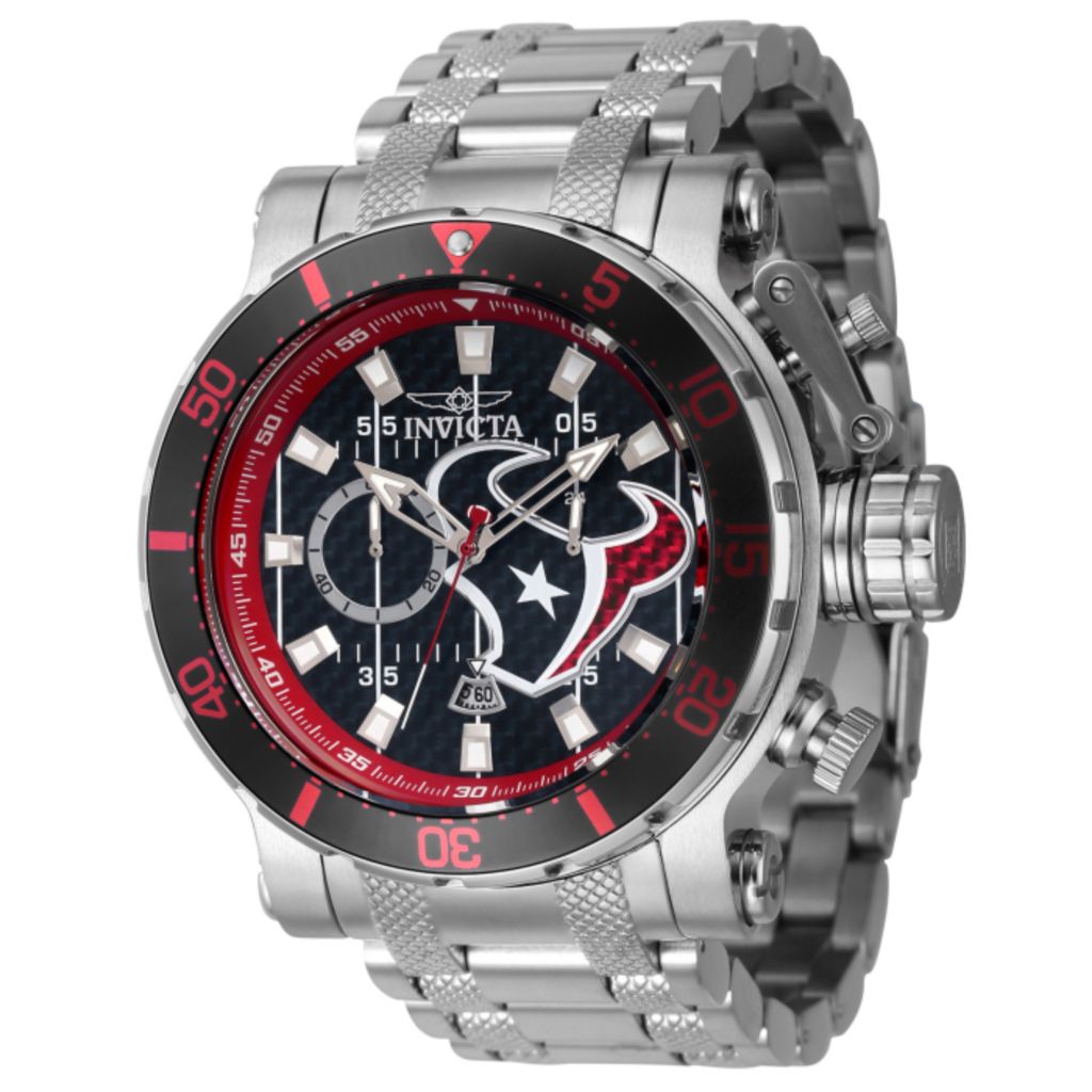 Invicta NFL Aviator 50mm Quartz Multi Function Glass Fiber Watch