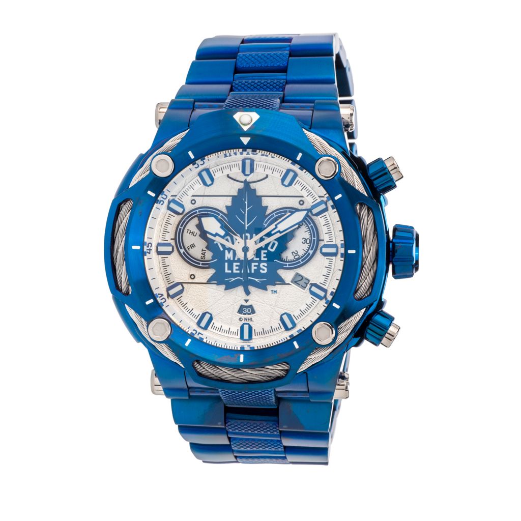 Invicta 48mm Pro Diver Quartz Chronograph Blue Glass Fiber Bezel Bracelet  Watch 