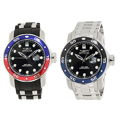 Invicta, Set of 2 (48mm), Pro Diver, Quartz Date, Watches on sale at  shophq.com - 913-297