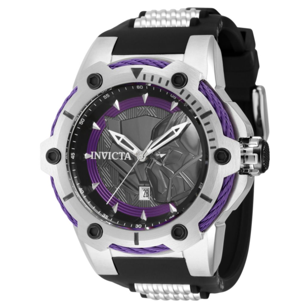 Invicta Marvel Bolt Viper 52mm Ltd Ed Quartz Silicone Strap Watch