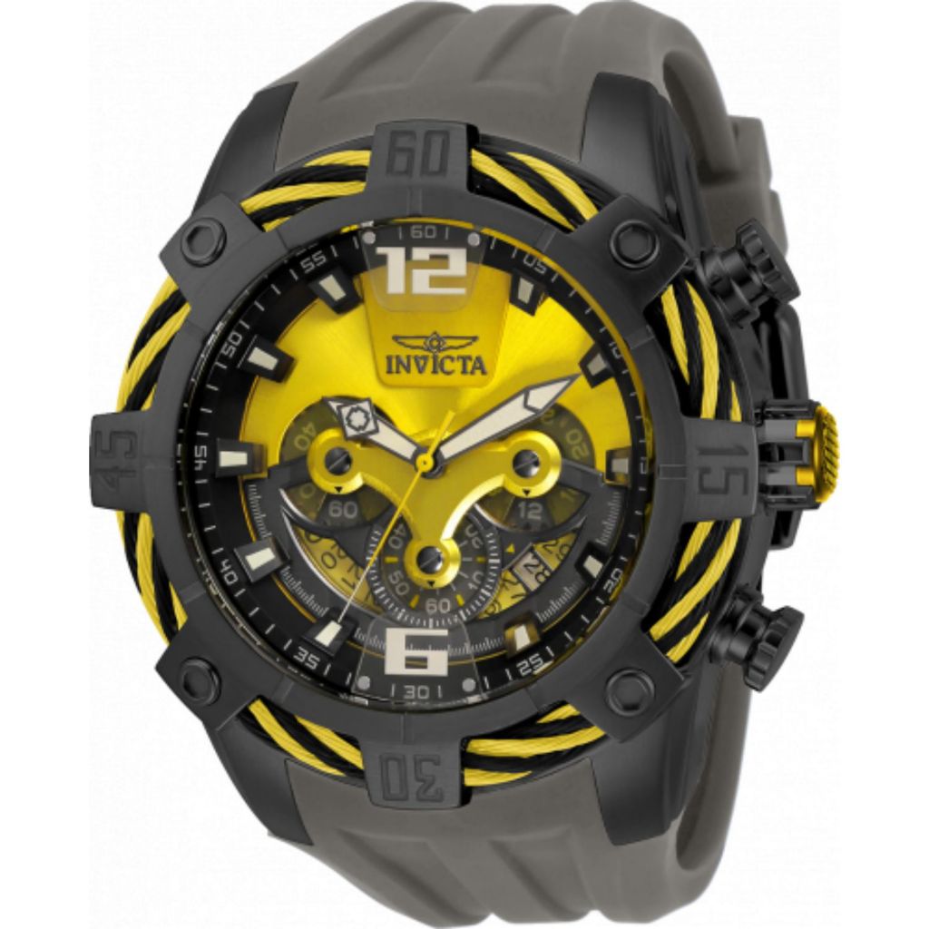 Invicta Bolt 51mm Quartz Chronograph Silicone Strap Watch - ShopHQ.com