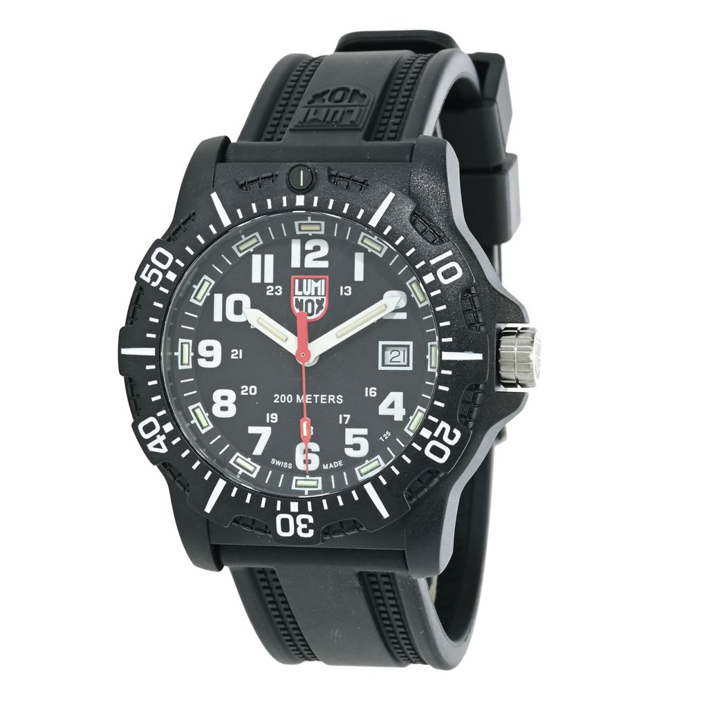 Luminox 45mm Black Ops 8880 Series Swiss Made Quartz Strap Watch ShopHQ