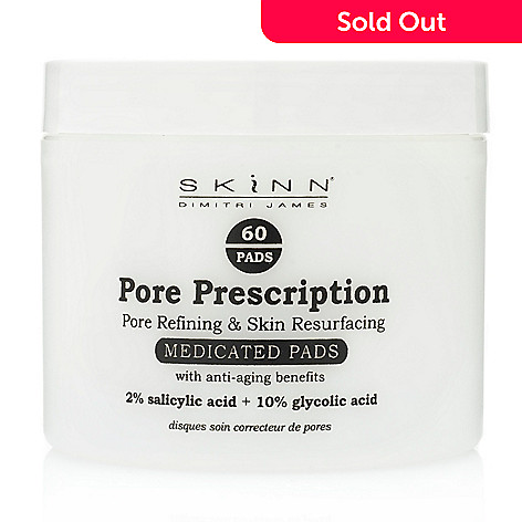 313-042- Skinn Cosmetics Pore Prescription Skin Resurfacing Medicated Pads 60-Pack