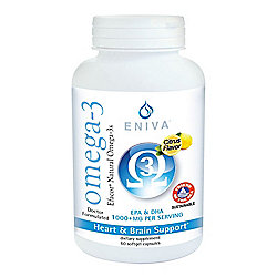 Eniva Health Omega 3 High EPA/DHA EFACOR Fish Oil Citrus Flavored (60 Capsules)