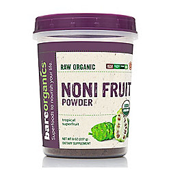 BareOrganics Noni Fruit Powder 8 oz - Raw / Organic