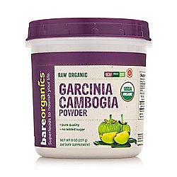 BareOrganics Garcinia Cambogia Extract Powder 8 oz - Raw / Organic