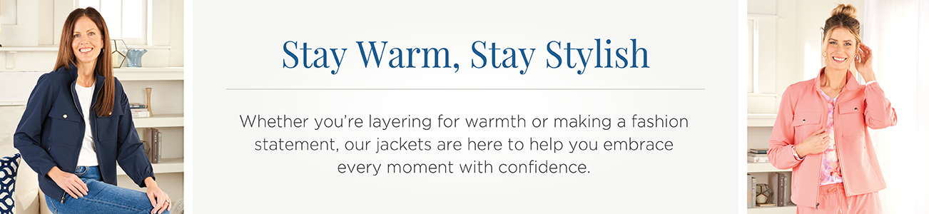 Stay Warm, Stay Stylish. Whether you're layering for warmth or making a fashion statement, our jackets aqre here to help you embrace every moment with confidence.