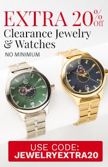 Extra 20% Off Clearance Jewelry & Watches No Minimum!  Use Code: JEWELRYEXTRA20