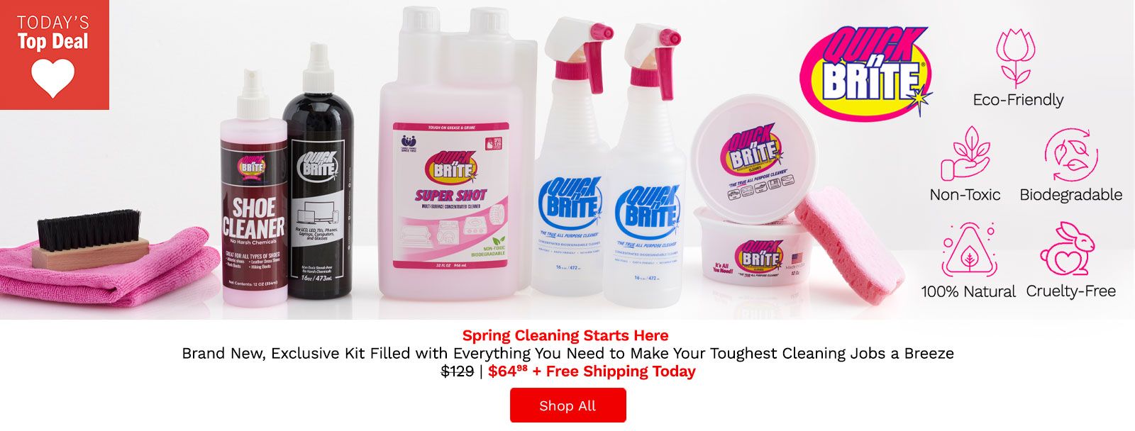 522-665 Spring Cleaning Starts Here Brand New, Exclusive Kit Filled with Everything You Need to Make Your Toughest Cleaning Jobs a Breeze