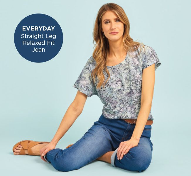 Everyday Straight Leg Relaxed-Fit Jean.