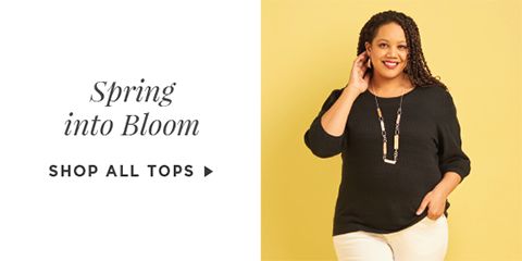 Spring into Bloom. Shop All Tops.