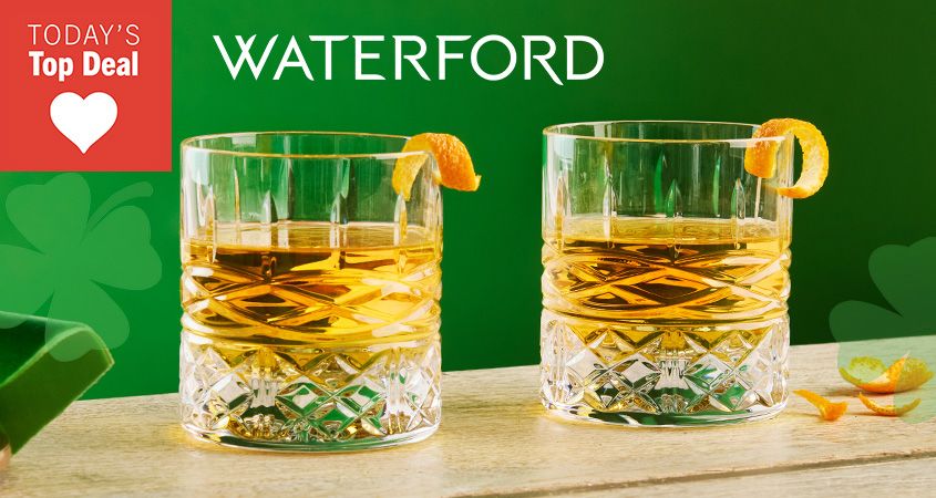 524-914 Waterford Crystal Book of Kells Tumbler Pair - ShopHQ Exclusive