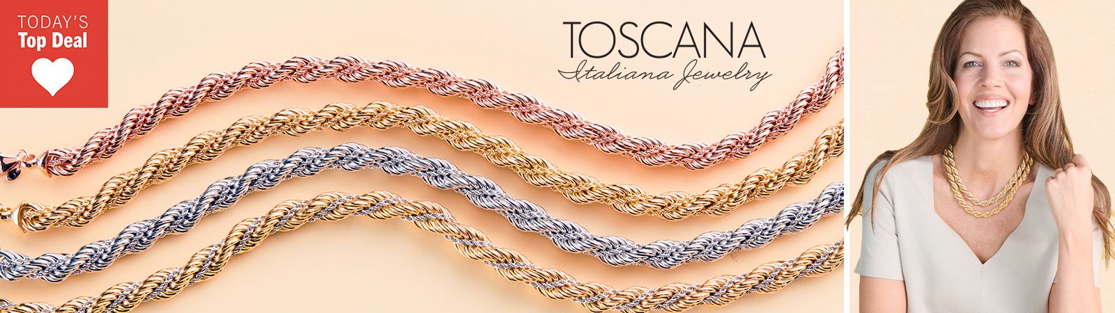 216-437 Toscana Italiana Choice of Plating & Length Due Corde Weave Necklace