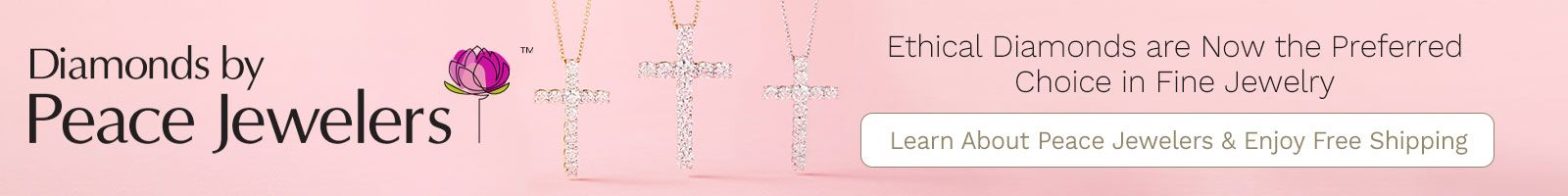 Peace Jewelers |  210-219 Peace Jewelers 14K Gold Choice of Carat Weight Cultured Diamond Cross Pendant