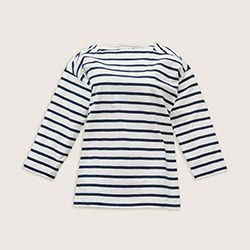 Our "Stripe Squared Boatneck Tee"