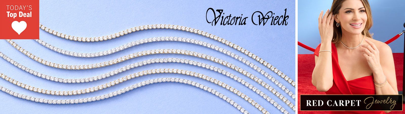 212-984 Victoria Wieck for Brilliante® Simulated Diamond Tennis Necklace
