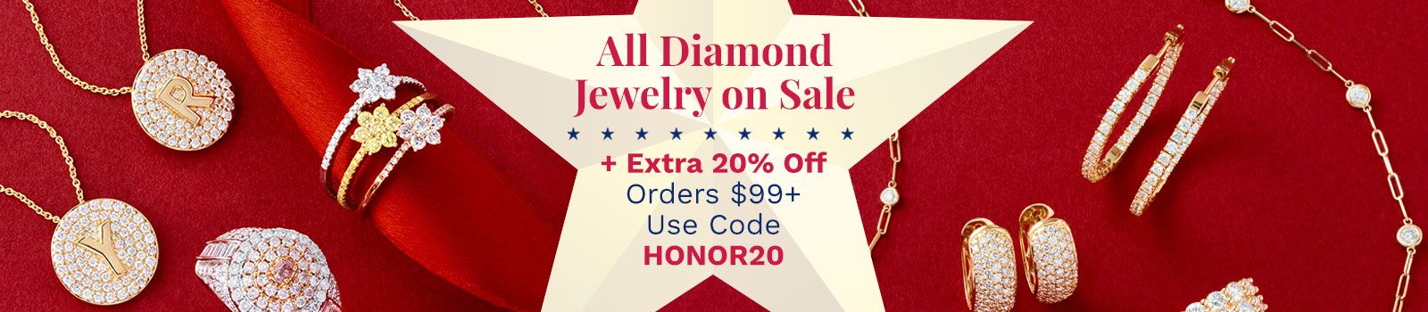 All Diamond Jewelry on Sale  + Extra 20% Off Orders $99+ Use Code: HONOR20 | 208-686 206-719 208-688 208-076 208-074