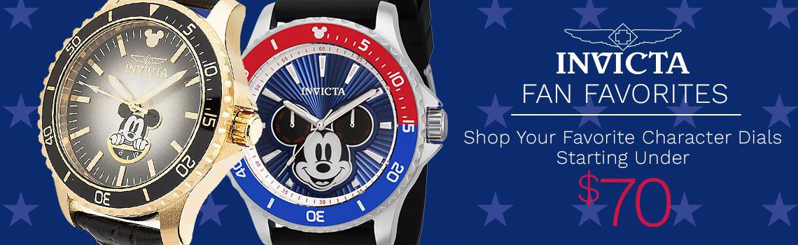 697-246 Invicta Disney® 48mm Ltd Ed Quartz Chrono Leather Strap Watch, 921-097 Invicta Disney® Set of 2 Ltd Edition Quartz Silicone Strap Watches
