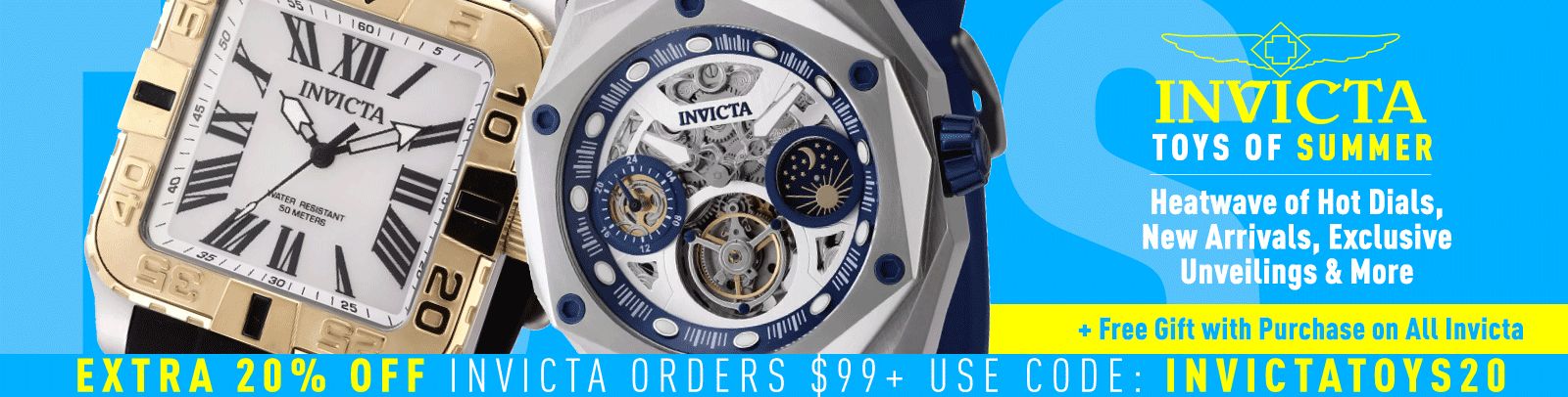 Invicta Toys of Summer |  Heatwave of Hot Dials, New Arrivals, Exclusive Unveilings & More 918-134, 922-070