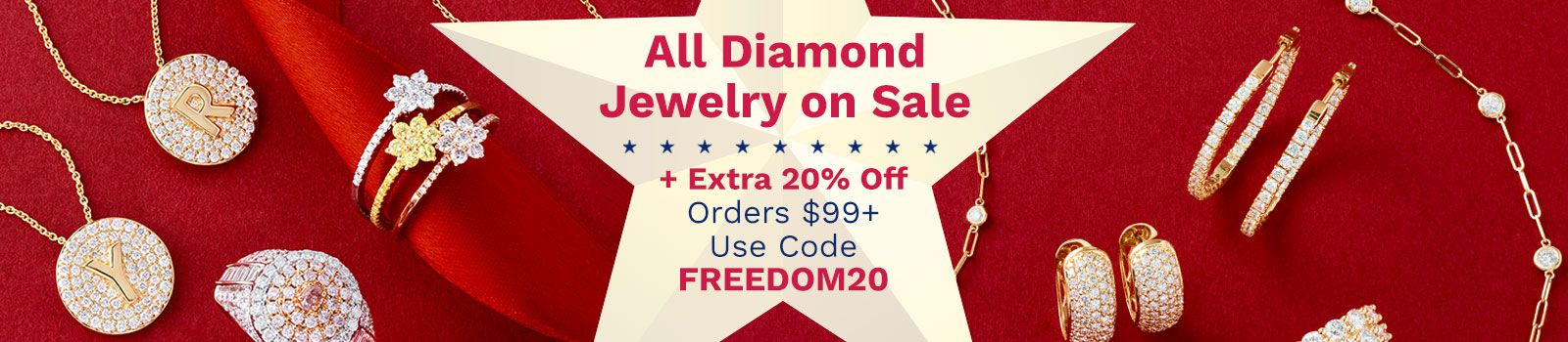 All Diamond Jewelry on Sale  + Extra 20% Off Orders $99+ Use Code: FREEDOM20 | 208-686 206-719 208-688 208-076 208-074